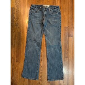 Ann Taylor LOFT Slim Bootcut Med/Dk wash Midrise Stretch Womens Jeans Sz 6